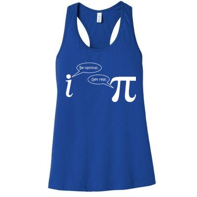 Be Rational Get Real Pi Math Women's Racerback Tank