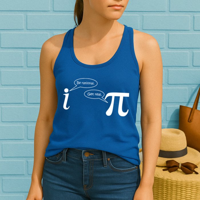 Be Rational Get Real Pi Math Womens Tank Top