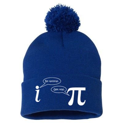 Be Rational Get Real Pi Math Pom Pom 12in Knit Beanie