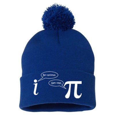 Be Rational Get Real Pi Math Pom Pom 12in Knit Beanie