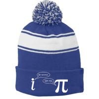 Be Rational Get Real Pi Math Stripe Pom Pom Beanie