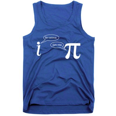 Be Rational Get Real Pi Math Tank Top