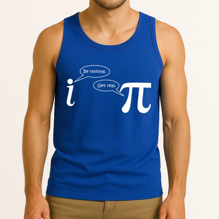 Be Rational Get Real Pi Math Tank Top