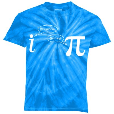 Be Rational Get Real Pi Math Kids Tie-Dye T-Shirt