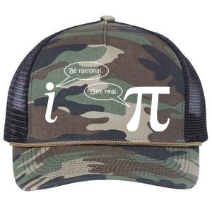 Be Rational Get Real Pi Math Retro Rope Trucker Hat Cap