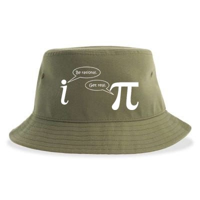 Be Rational Get Real Pi Math Sustainable Bucket Hat