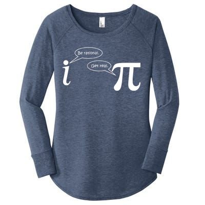 Be Rational Get Real Pi Math Women's Perfect Tri Tunic Long Sleeve Shirt