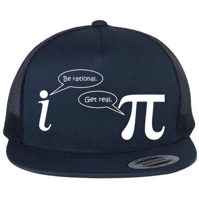 Be Rational Get Real Pi Math Flat Bill Trucker Hat