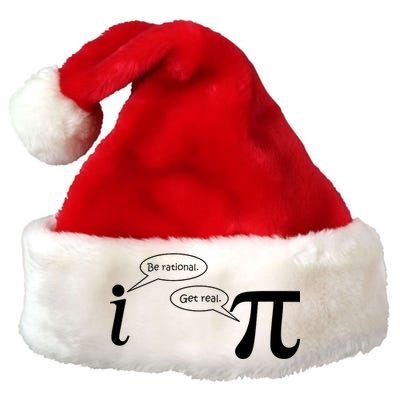 Be Rational Get Real Pi Math Premium Christmas Santa Hat