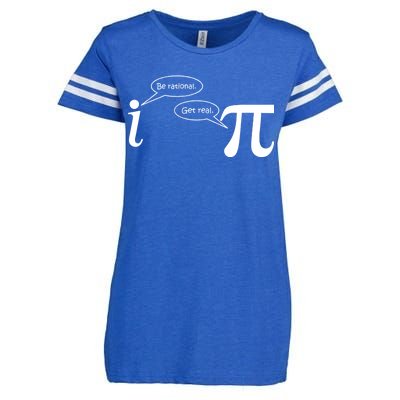 Be Rational Get Real Pi Math Enza Ladies Jersey Football T-Shirt