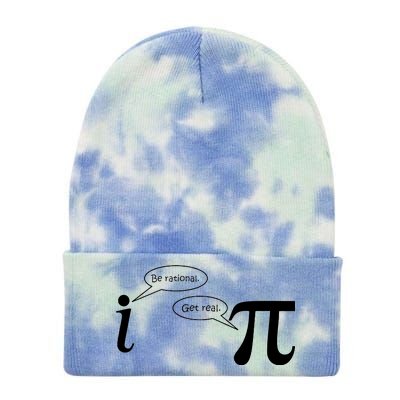 Be Rational Get Real Pi Math Tie Dye 12in Knit Beanie