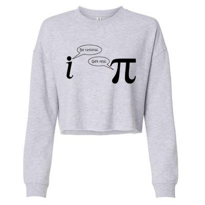 Be Rational Get Real Pi Math Cropped Pullover Crew