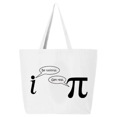 Be Rational Get Real Pi Math 25L Jumbo Tote