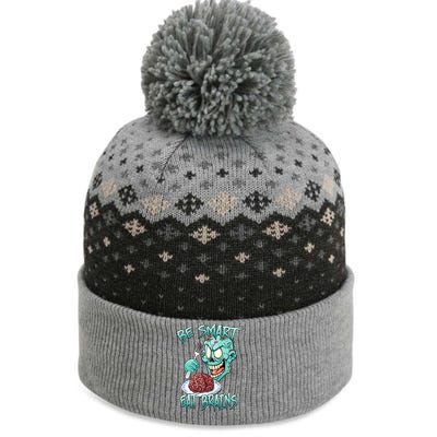 Be Smart Eat Brains The Baniff Cuffed Pom Beanie