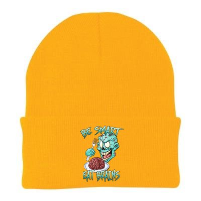 Be Smart Eat Brains Knit Cap Winter Beanie