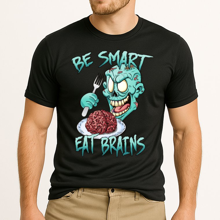 Be Smart Eat Brains Performance Shirt