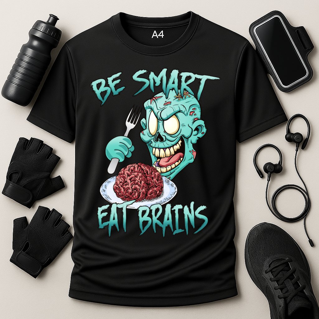 Be Smart Eat Brains Performance Shirt