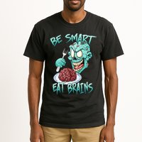 Be Smart Eat Brains Tall T-Shirt