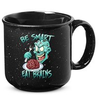 Be Smart Eat Brains 15oz Campfire Ceramic Mug