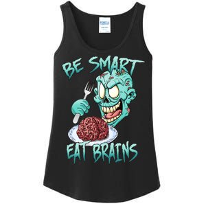 Be Smart Eat Brains Ladies Essential Tank