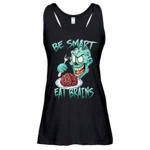 Be Smart Eat Brains Ladies Essential Flowy Tank