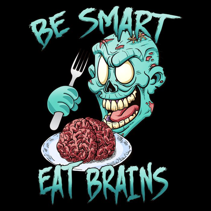 Be Smart Eat Brains Flatbill Hat