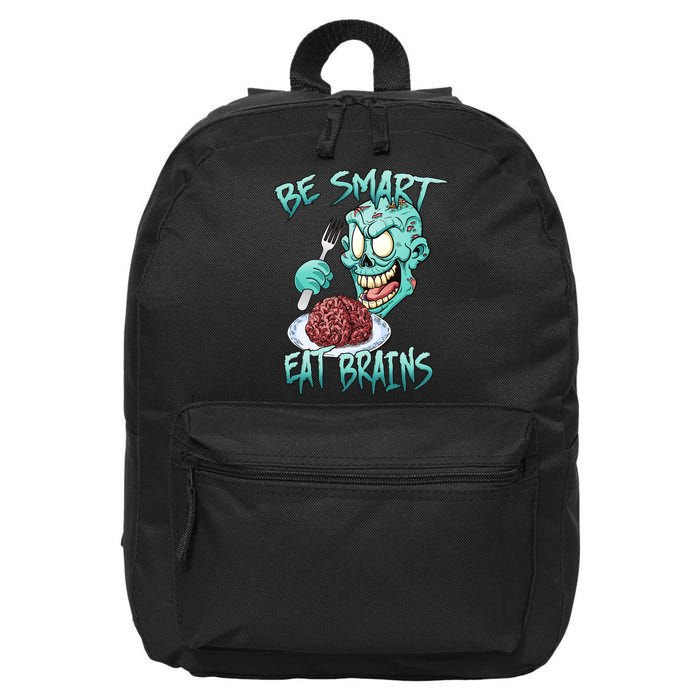 Be Smart Eat Brains 16 in Basic Backpack