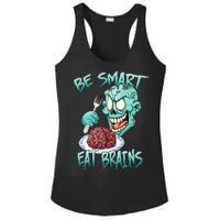 Be Smart Eat Brains Ladies PosiCharge Competitor Racerback Tank