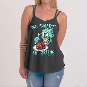 Be Smart Eat Brains Women's Strappy Tank