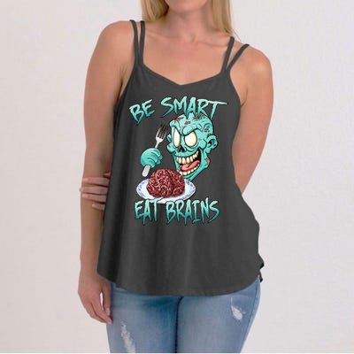 Be Smart Eat Brains Women's Strappy Tank