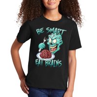 Be Smart Eat Brains Kids T-Shirt