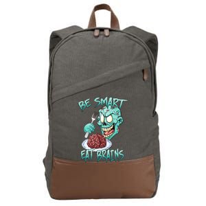 Be Smart Eat Brains Cotton Canvas Backpack