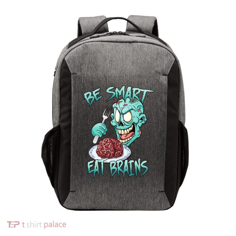 Be Smart Eat Brains Vector Backpack