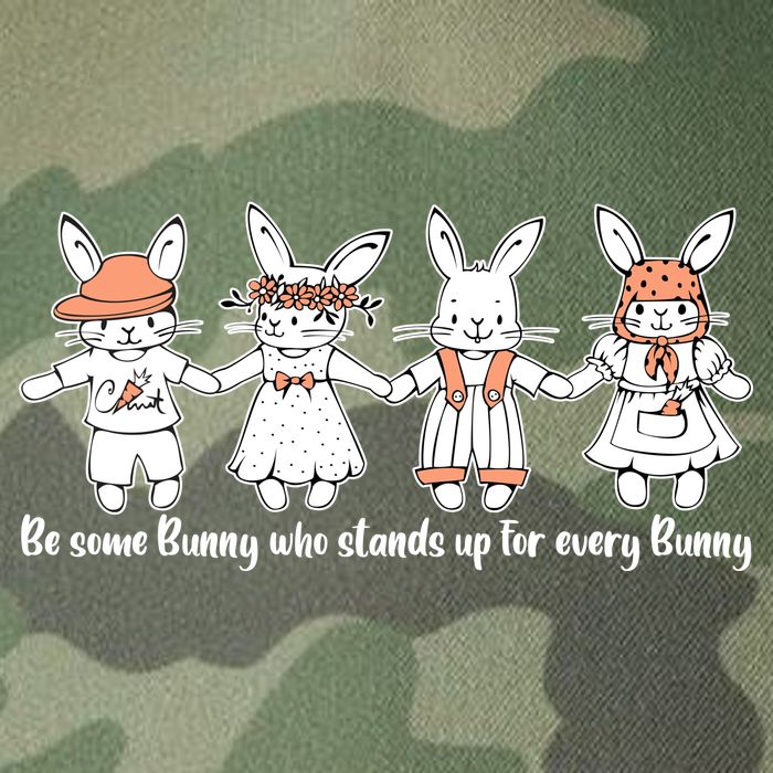 Be Some Bunny Who Stands Up For Some Bunny Legacy Tie Dye Trucker Hat