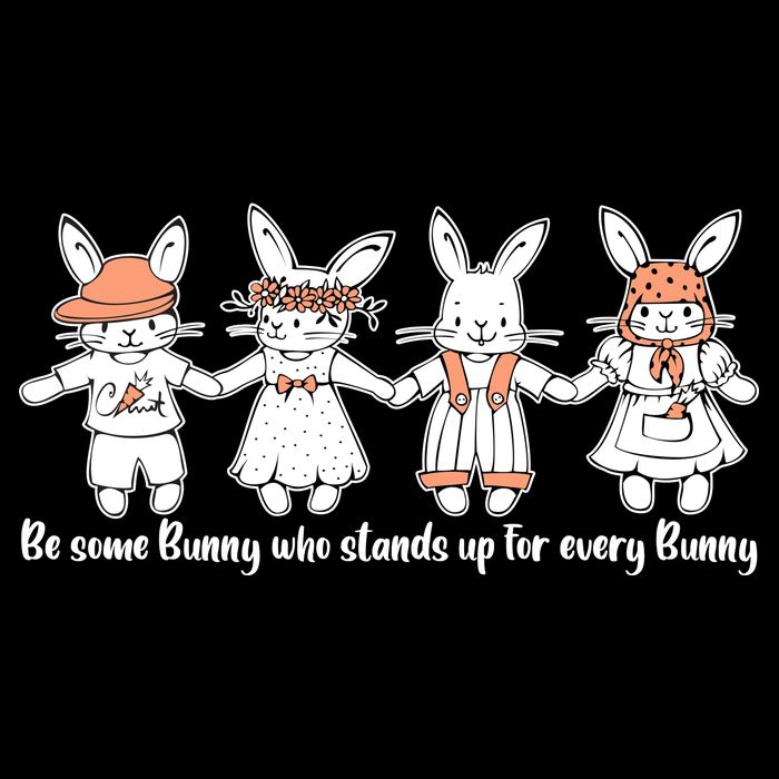 Be Some Bunny Who Stands Up For Some Bunny Flexfit Unipanel Trucker Cap