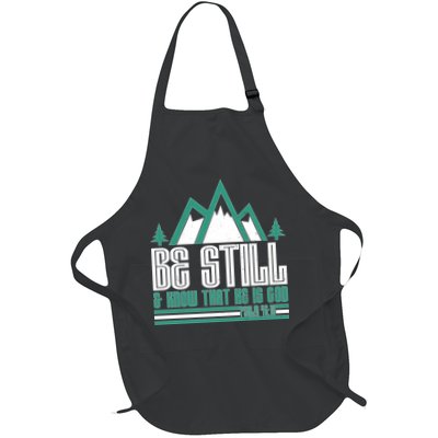 Be Still And Know That He Is God Full-Length Apron With Pockets
