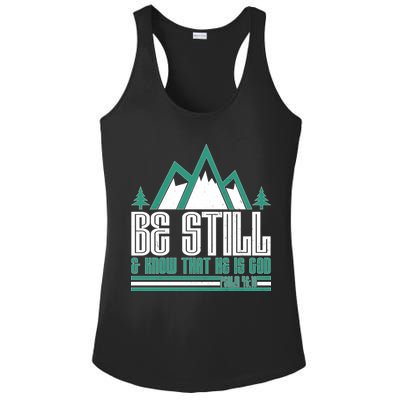 Be Still And Know That He Is God Ladies PosiCharge Competitor Racerback Tank