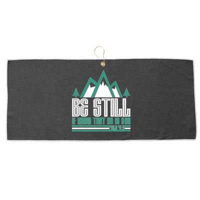 Be Still And Know That He Is God Large Microfiber Waffle Golf Towel