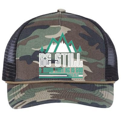 Be Still And Know That He Is God Retro Rope Trucker Hat Cap