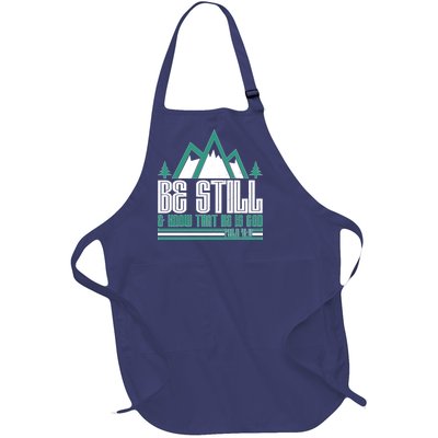 Be Still And Know That He Is God Full-Length Apron With Pockets