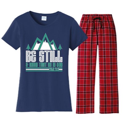 Be Still And Know That He Is God Women's Flannel Pajama Set