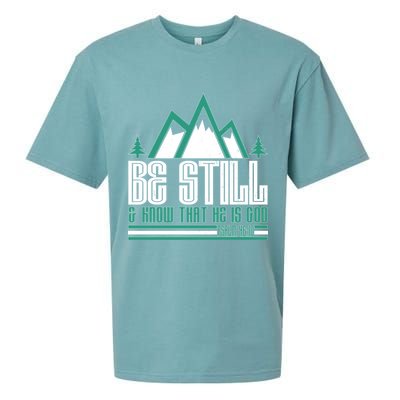 Be Still And Know That He Is God Sueded Cloud Jersey T-Shirt