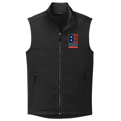 Be Strong And Never Give Up Collective Smooth Fleece Vest