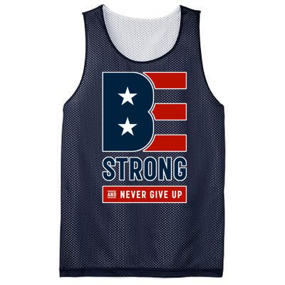 Be Strong And Never Give Up Mesh Reversible Basketball Jersey Tank