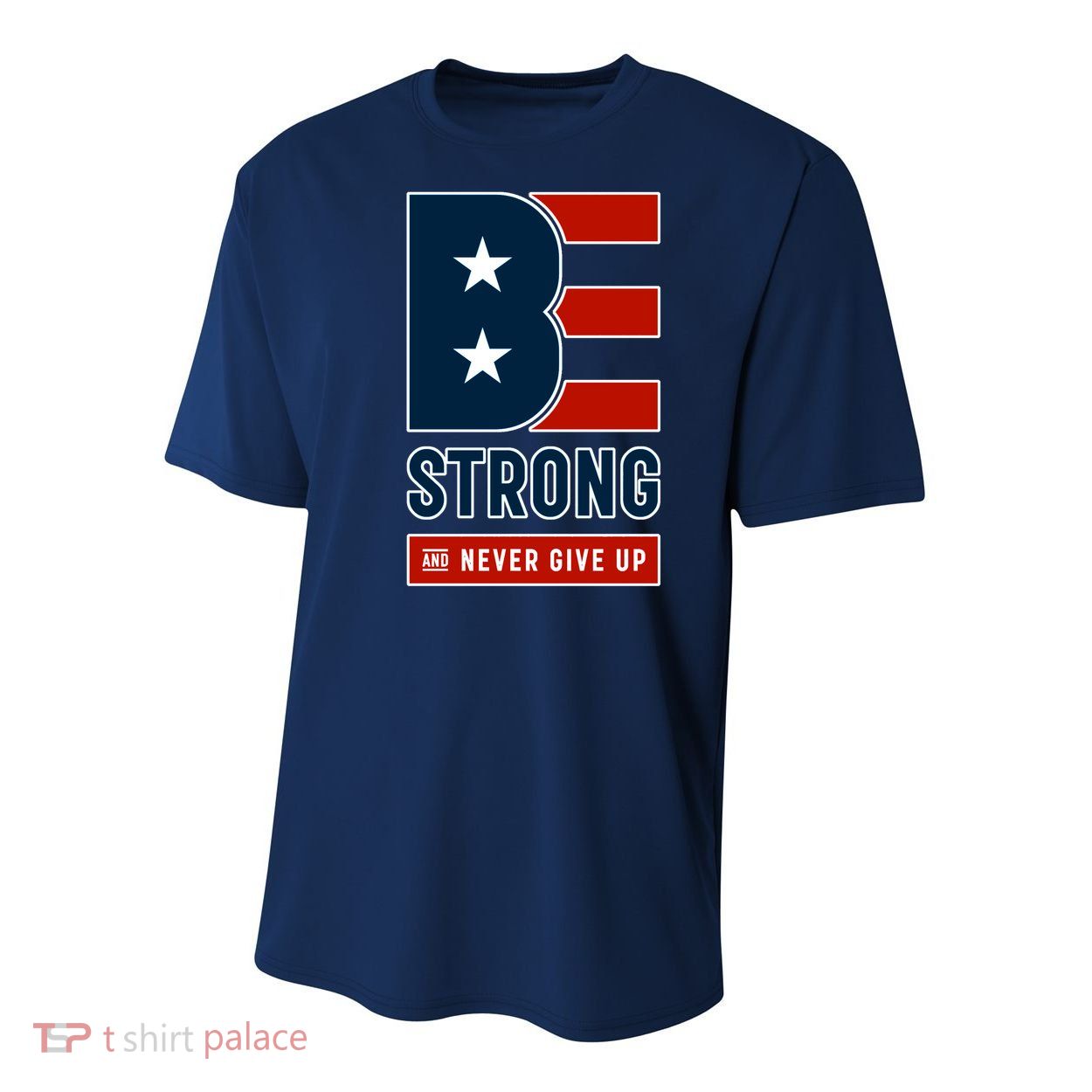 Be Strong And Never Give Up Youth Performance Sprint T-Shirt