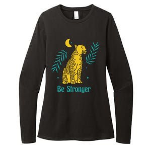 Be Stronger Tiger Womens CVC Long Sleeve Shirt