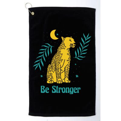 Be Stronger Tiger Golf Towel