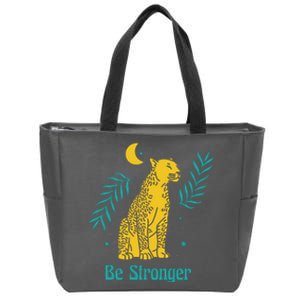 Be Stronger Tiger Zip Tote Bag