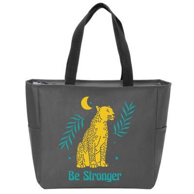 Be Stronger Tiger Zip Tote Bag