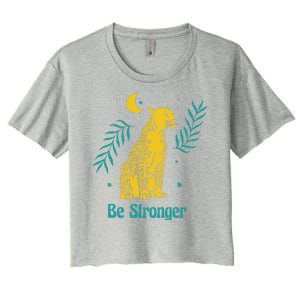 Be Stronger Tiger Women's Crop Top Tee